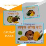 Gaurav Foods Fruits Vadi Combo 14 (750gm) - fanas vadi, Amba vadi, Ananas vadi