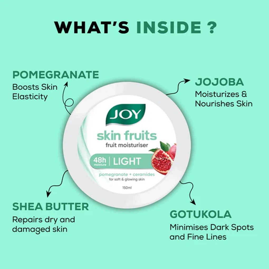 Ingredients of Joy Skin Fruit Cream