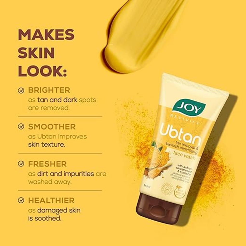 Removes Dirt & Get Brighten Skin using Joy Face Wash