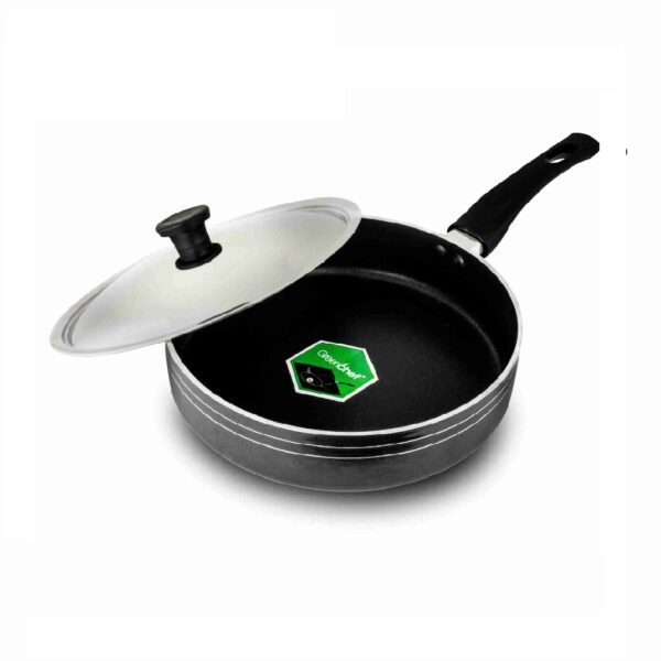 Greenchef Deluxe Non-Stick Fry Pan with Stainless Steel Lid