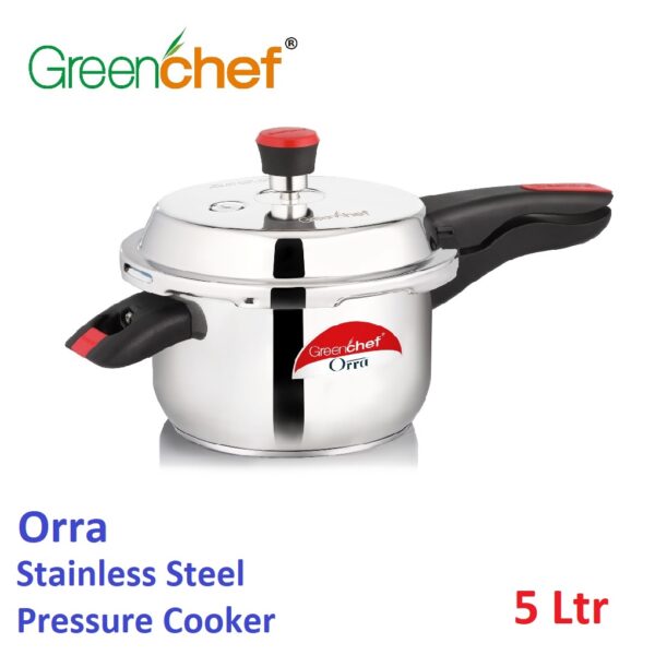 Greenchef Orra Stainless Steel Pressure Cooker 5 Ltr