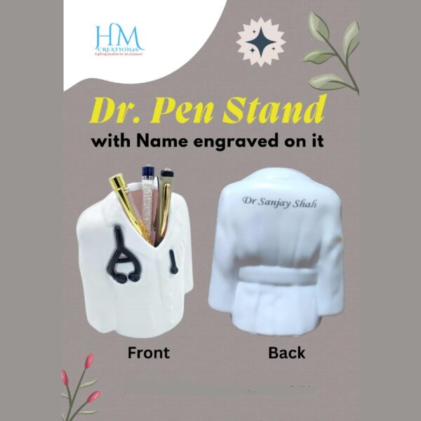 Doctor Pen Stand with Name