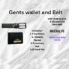 Gents Wallet and Belt Combo Gift Set