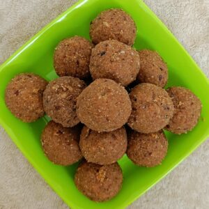 Methi Ladoo prepared in Brown Jaggery and Pure Ghee