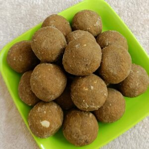 Ragi Ladoo prepared in Jaggery and Pure Ghee