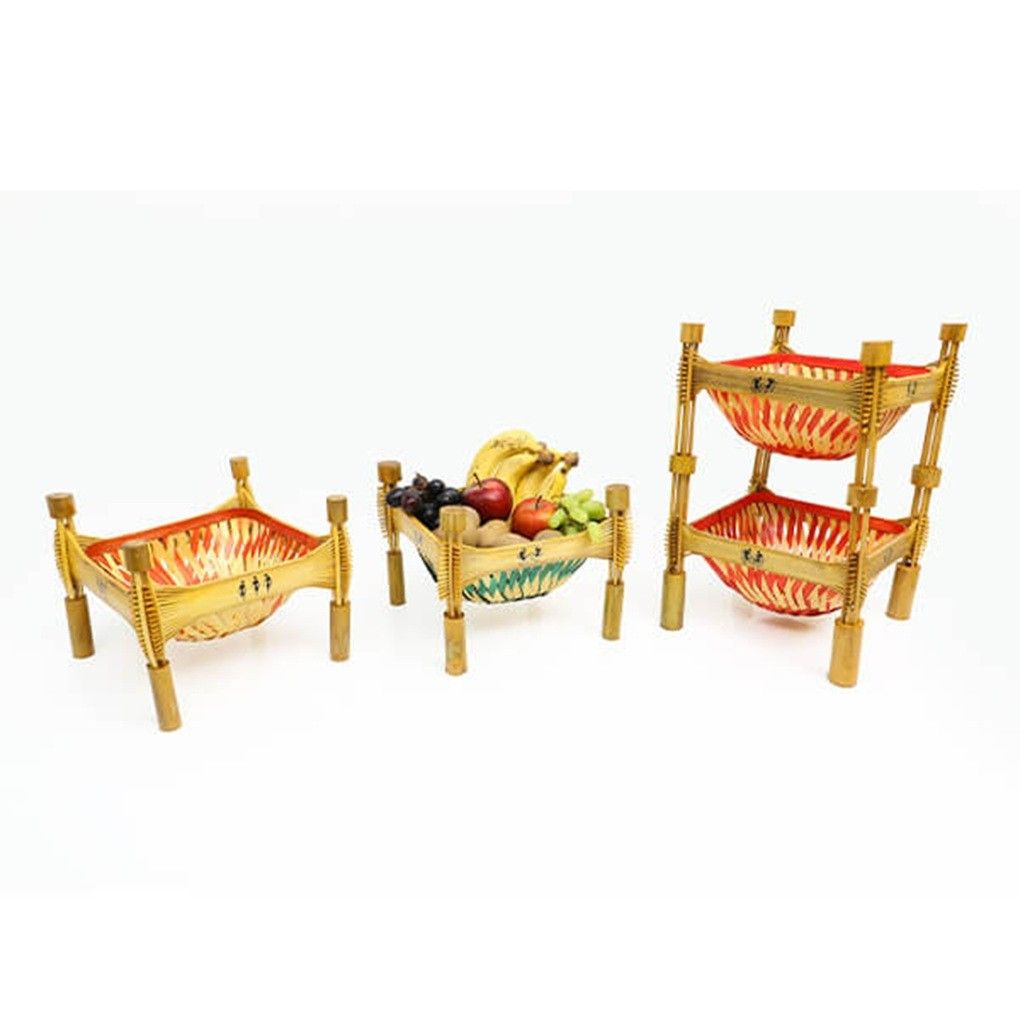 Seva Vivek Bamboo Fruit Stand Double