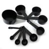 Plastic Measuring Spoon Set Black