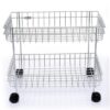 Stainless Steel 2-Tier Vegetable Trolley