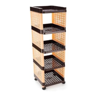 Office Rack 5 Layer with 4 Wheels