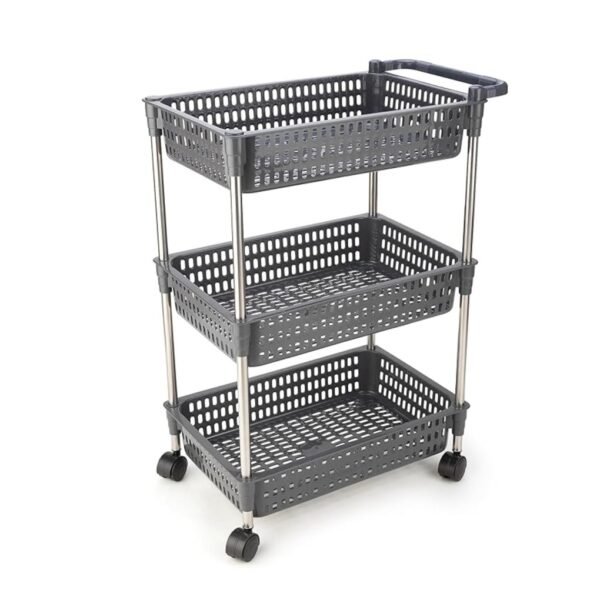 Vegetable Revolving Storage Rack 3 Layer