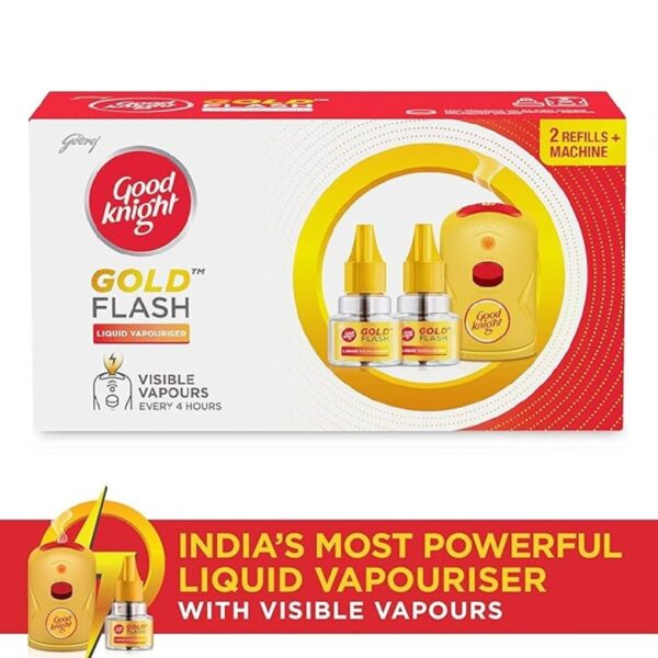 Good Knight Gold Flash Combo - Machine + 2 Mosquito Repellent Refills