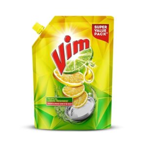 Vim Lemon Dishwash Liquid 900 ml - Pouch