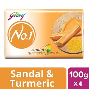 Godrej No. 1 - Sandal Soap 100g (Pack of 4)