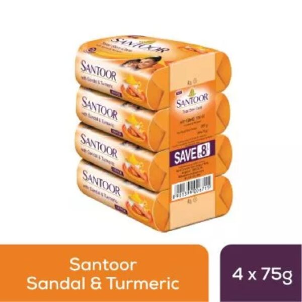 Santoor Soap 75gm (Pack of 4)