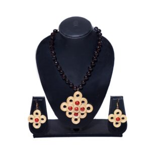 Bamboo Necklace & Earrings for Women