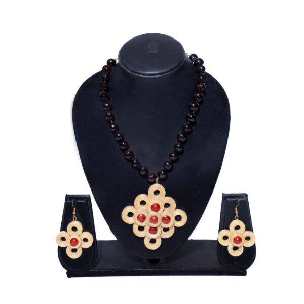 Bamboo Necklace & Earrings for Women