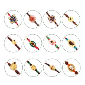 Bamboo Rakhi Set of 12