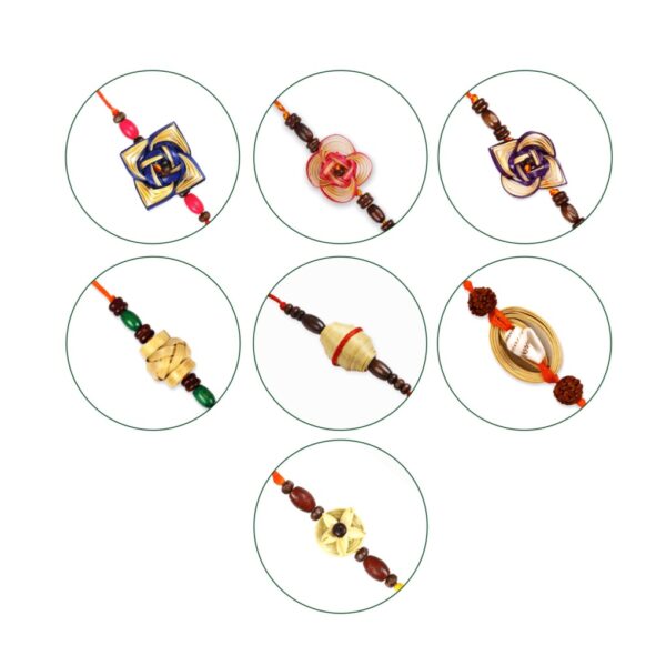 Plantable Rakhi with Seeds - Pack of 7