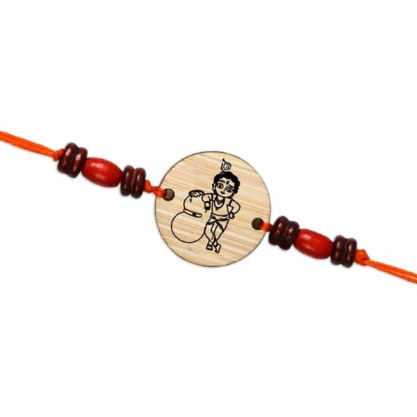 Krishna Rakhi made from Bamboo