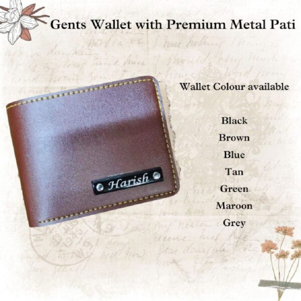 Men's Wallet with Premium Metal Pati