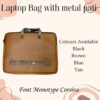 Laptop Bag with Metal Patti