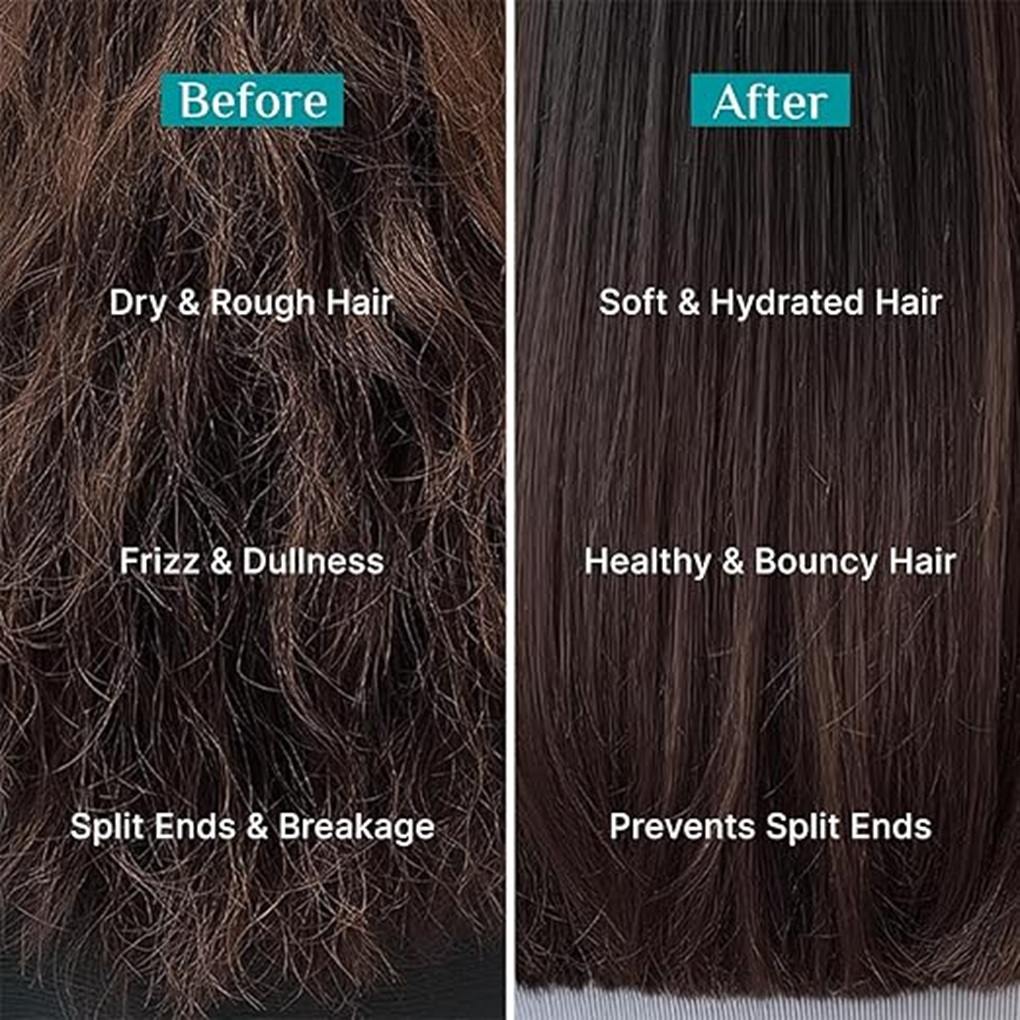 Pilgrim Advanced Hair Damage Repair Shampoo Effect - Before & After