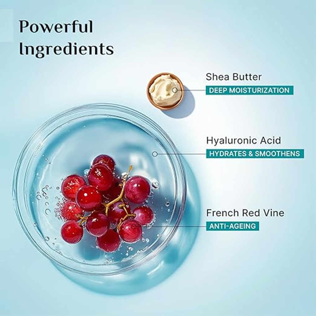 Pilgrim French Red Vine Body Lotion - Ingredients