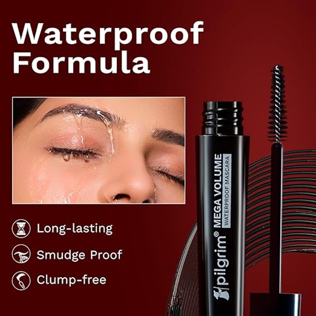 Pilgrim Waterproof Mascara - Smudge-proof & Long-lasting