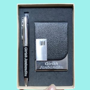 Business Card Holder & Pen