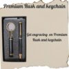 Premium Ball Pen and Rusk Keychain