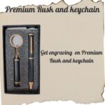 Premium Ball Pen and Rusk Keychain
