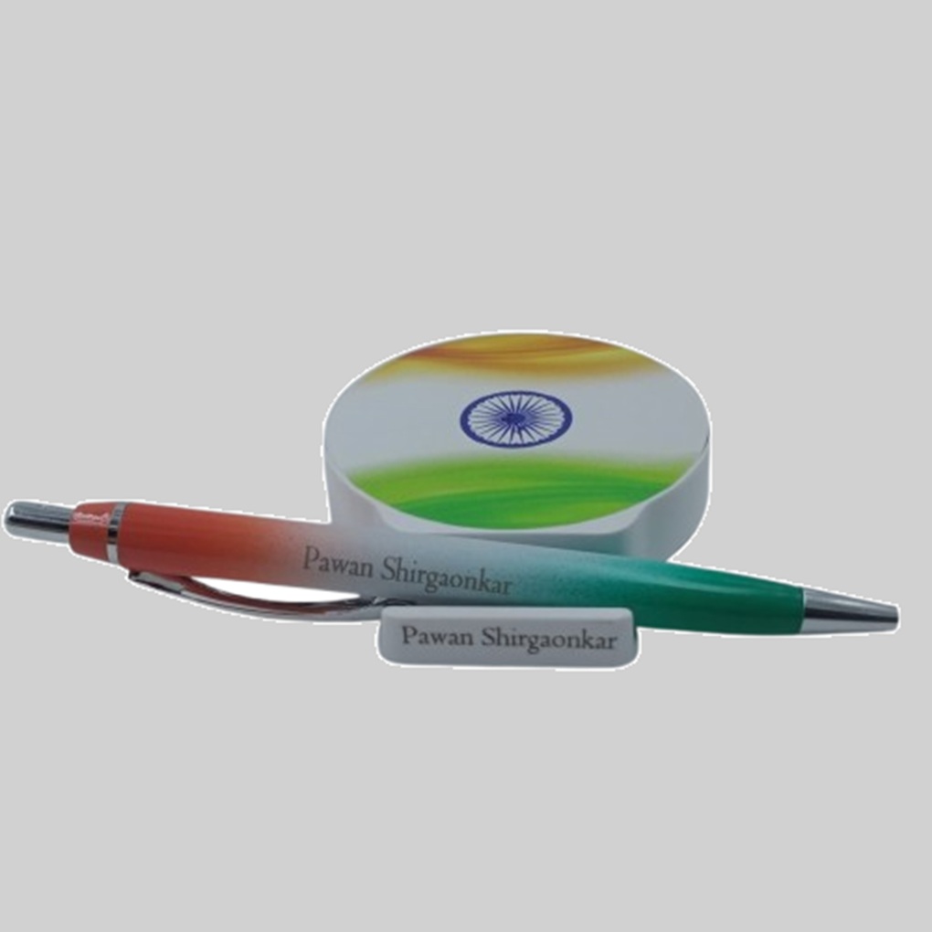 Tiranga Pen with Magnet Pen Stand